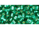 TOHO Glass Seed Bead, Size 6, Silver-Lined Dk Peridot (Tube)