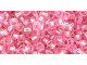 TOHO Glass Seed Bead, Size 6, Silver-Lined Pink (Tube)