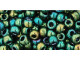 TOHO Glass Seed Bead, Size 6, Higher-Metallic Iris - Green (Tube)