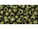 TOHO Glass Seed Bead, Size 6, Matte-Color Dk Olive (Tube)
