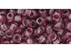 TOHO Glass Seed Bead, Size 6, Transparent Med Amethyst (Tube)