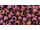 TOHO Glass Seed Bead, Size 6, Matte-Color Mauve Mocha (Tube)
