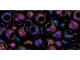 TOHO Glass Seed Bead, Size 6, Metallic Iris - Purple (Tube)
