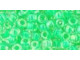 TOHO Glass Seed Bead, Size 6, Luminous Neon Green (Tube)