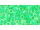 TOHO Glass Seed Bead, Size 6, Luminous Neon Green (Tube)