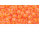 TOHO Glass Seed Bead, Size 6, Luminous Neon Orange (Tube)