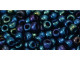 The uniform size and shape of Toho seed beads make them an excellent choice for beadwork and consistently-sized spacers.Toho seed beads are usually colorfast; however, galvanized and silver-lined  beads may fade over time. Protect them from bleach, excessive friction and direct sunlight to keep them looking like new. Seed Bead Facts What are seed beads? Popular, tiny glass beads commonly used for weaving and embellishment.How are they made? Glass is pulled or drawn using a hollow tube, and then   the glass is cut in small pieces. They are sometimes reheated to round   the ends.What's that funny little zero? That zero refers to   the number of aughts, which is a unit used to indicate the size of   small beads. The scale is inverted, so larger numbers of aughts   correspond to smaller beads (i.e. the bigger the number, the smaller   the bead). Size 11 would be 00000000000, but since that takes up too much   room, it is abbreviated to 110.  See Related Products links (below) for similar items and additional jewelry-making supplies that are often used with this item. 