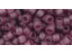 TOHO Glass Seed Bead, Size 6, Transparent-Frosted Med Amethyst (Tube)