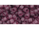 TOHO Glass Seed Bead, Size 6, Transparent-Frosted Med Amethyst (Tube)