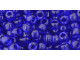 TOHO Glass Seed Bead, Size 6, Transparent Cobalt (Tube)