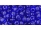 TOHO Glass Seed Bead, Size 6, Transparent Cobalt (Tube)
