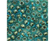 TOHO Glass Seed Bead, Size 6, Gold-Lined Aqua (Tube)