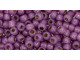 TOHO Glass Seed Bead, Size 6, PermaFinish - Translucent Silver-Lined Amethyst (Tube)