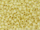 TOHO Glass Seed Bead, Size 6, PermaFinish - Translucent Silver-Lined Jonquil (Tube)