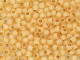 TOHO Glass Seed Bead, Size 6, PermaFinish - Translucent Silver-Lined Lt Topaz (Tube)