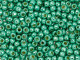 TOHO Glass Seed Bead, Size 6, PermaFinish - Galvanized Green Teal (Tube)