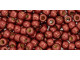 TOHO Glass Seed Bead, Size 6, PermaFinish - Galvanized Matte Burgundy Frost (Tube)