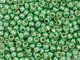 TOHO Glass Seed Bead, Size 6, PermaFinish - Galvanized Mint Green (Tube)