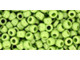 TOHO Glass Seed Bead, Size 6, HYBRID Sueded Gold Sour Apple (Tube)