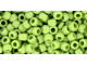TOHO Glass Seed Bead, Size 6, HYBRID Sueded Gold Sour Apple (Tube)