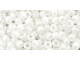 TOHO Glass Seed Bead, Size 8, 3mm, Opaque-Lustered White (Tube)