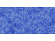 TOHO Glass Seed Bead, Size 8, 3mm, Transparent Lt Sapphire (Tube)