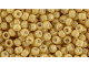 TOHO Glass Seed Bead, Size 8, 3mm, Opaque-Lustered Dk Beige (Tube)