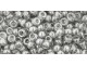 TOHO Glass Seed Bead, Size 8, 3mm, Transparent-Lustered Black Diamond (Tube)