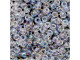 TOHO Glass Seed Bead, Size 8, 3mm, Transparent-Rainbow Crystal (Tube)