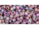 The uniform size and shape of Toho seed beads make them an excellent choice for beadwork and consistently-sized spacers.Toho seed beads are usually colorfast; however, galvanized and silver-lined  beads may fade over time. Protect them from bleach, excessive friction and direct sunlight to keep them looking like new. Seed Bead Facts What are seed beads? Popular, tiny glass beads commonly used for weaving and embellishment.How are they made? Glass is pulled or drawn using a hollow tube, and then   the glass is cut in small pieces. They are sometimes reheated to round   the ends.What's that funny little zero? That zero refers to   the number of aughts, which is a unit used to indicate the size of   small beads. The scale is inverted, so larger numbers of aughts   correspond to smaller beads (i.e. the bigger the number, the smaller   the bead). Size 11 would be 00000000000, but since that takes up too much   room, it is abbreviated to 110.  See Related Products links (below) for similar items and additional jewelry-making supplies that are often used with this item. 