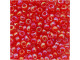 TOHO Glass Seed Bead, Size 8, 3mm, Transparent-Rainbow Siam Ruby (Tube)