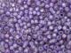 TOHO Glass Seed Bead, Size 8, 3mm, Silver-Lined Milky Lavender (Tube)