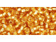 TOHO Glass Seed Bead, Size 8, 3mm, Silver-Lined Med Topaz (Tube) TOHO Glass Seed Bead, Size 8, 3mm, Silver-Lined Med Topaz (Tube)