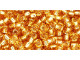 TOHO Glass Seed Bead, Size 8, 3mm, Silver-Lined Med Topaz (Tube) TOHO Glass Seed Bead, Size 8, 3mm, Silver-Lined Med Topaz (Tube)