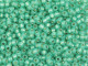 TOHO Glass Seed Bead, Size 8, 3mm, Silver-Lined Milky Dk Peridot (Tube)