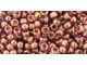 TOHO Glass Seed Bead, Size 8, 3mm, Gold-Lustered Lt Amethyst (Tube)