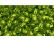 TOHO Glass Seed Bead, Size 8, 3mm, Silver-Lined Lime Green (Tube)