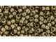 TOHO Glass Seed Bead, Size 8, 3mm, Gold-Lustered Montana Blue (Tube)