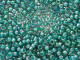 TOHO Glass Seed Bead, Size 8, 3mm, Inside-Color Rainbow Lt Sapphire/Opaque Teal-Lined (Tube)