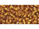 TOHO Glass Seed Bead, Size 8, 3mm, Silver-Lined Topaz (Tube)