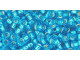 TOHO Glass Seed Bead, Size 8, 3mm, Silver-Lined Dk Aqua (Tube)