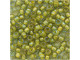 TOHO Glass Seed Bead, Size 8, 3mm, Inside-Color Luster Black Diamond/Opaque Yellow-Lined (Tube)