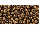 The uniform size and shape of Toho seed beads make them an excellent choice for beadwork and consistently-sized spacers.Toho seed beads are usually colorfast; however, galvanized and silver-lined  beads may fade over time. Protect them from bleach, excessive friction and direct sunlight to keep them looking like new. Seed Bead Facts What are seed beads? Popular, tiny glass beads commonly used for weaving and embellishment.How are they made? Glass is pulled or drawn using a hollow tube, and then   the glass is cut in small pieces. They are sometimes reheated to round   the ends.What's that funny little zero? That zero refers to   the number of aughts, which is a unit used to indicate the size of   small beads. The scale is inverted, so larger numbers of aughts   correspond to smaller beads (i.e. the bigger the number, the smaller   the bead). Size 11 would be 00000000000, but since that takes up too much   room, it is abbreviated to 110.  See Related Products links (below) for similar items and additional jewelry-making supplies that are often used with this item. 