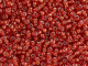 TOHO Glass Seed Bead, Size 8, 3mm, Silver-Lined Lt Siam Ruby (Tube)