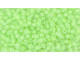 TOHO Glass Seed Bead, Size 8, 3mm, Reflection - Neon Green (Tube)