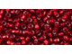 TOHO Glass Seed Bead, Size 8, 3mm, Silver-Lined Ruby (Tube)