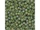 TOHO Glass Seed Bead, Size 8, 3mm, Semi Glazed Rainbow - Honeydew (Tube)