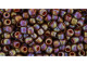 TOHO Glass Seed Bead, Size 8, 3mm, Semi Glazed Rainbow - Burnt Orange (Tube)