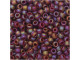 TOHO Glass Seed Bead, Size 8, 3mm, Semi Glazed Rainbow - Dk Red (Tube)