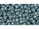 TOHO Glass Seed Bead, Size 8, 3mm, Semi Glazed Rainbow - Turquoise (Tube)